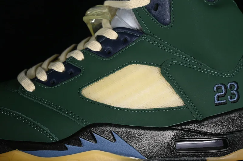 All categories Air Jordan Jordan series basketball shoes Air Jordan 5 Air Jordan 5 SE "Craft Light Orewood Brown" AJ5 Joe 5 Agate Green FZ5758-003